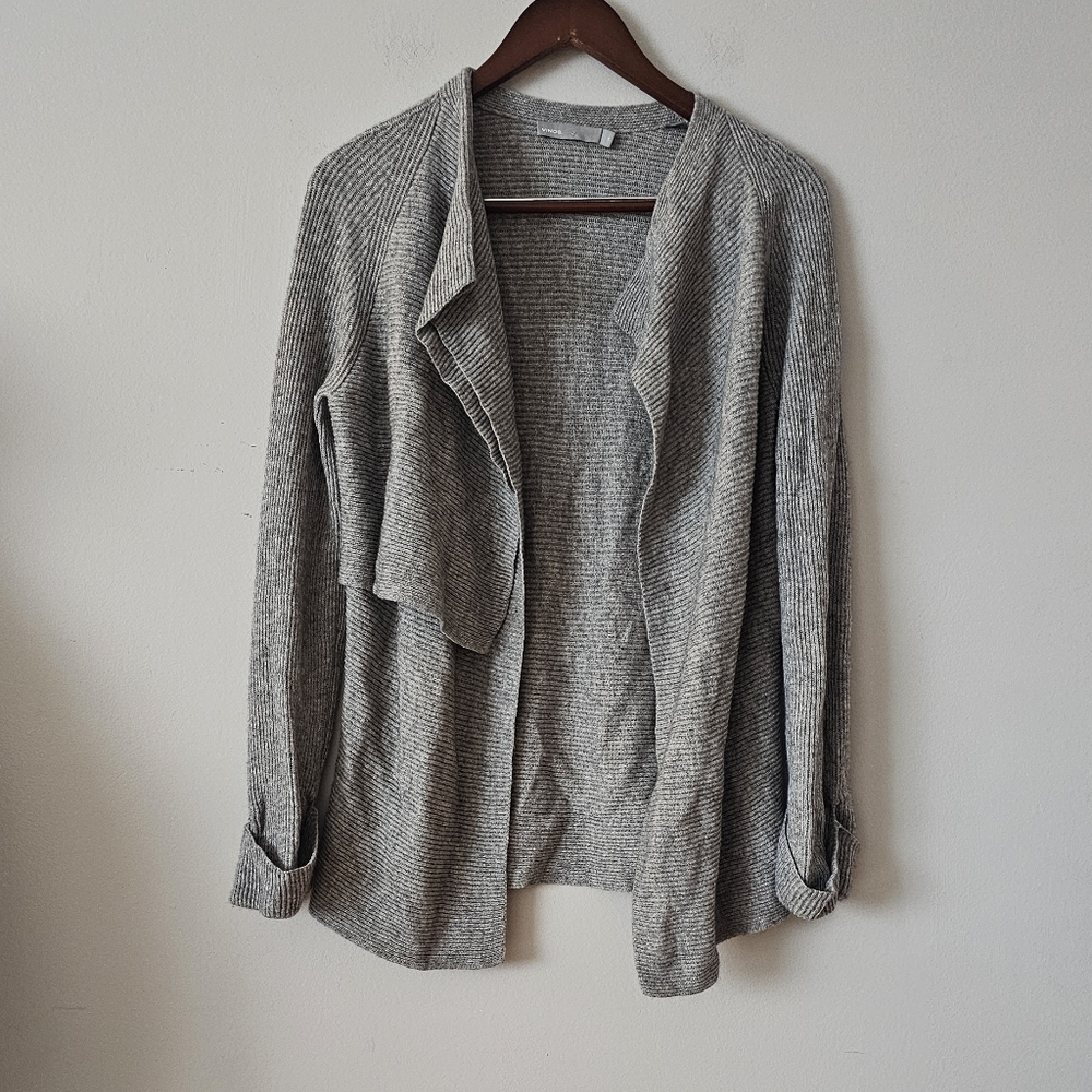 Vince wool cashmere open front cardigan